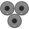 RTOM Black Hole Practice Pad 12" 3 Pack Bundle Drums and Percussion / Parts and Accessories / Drum Parts
