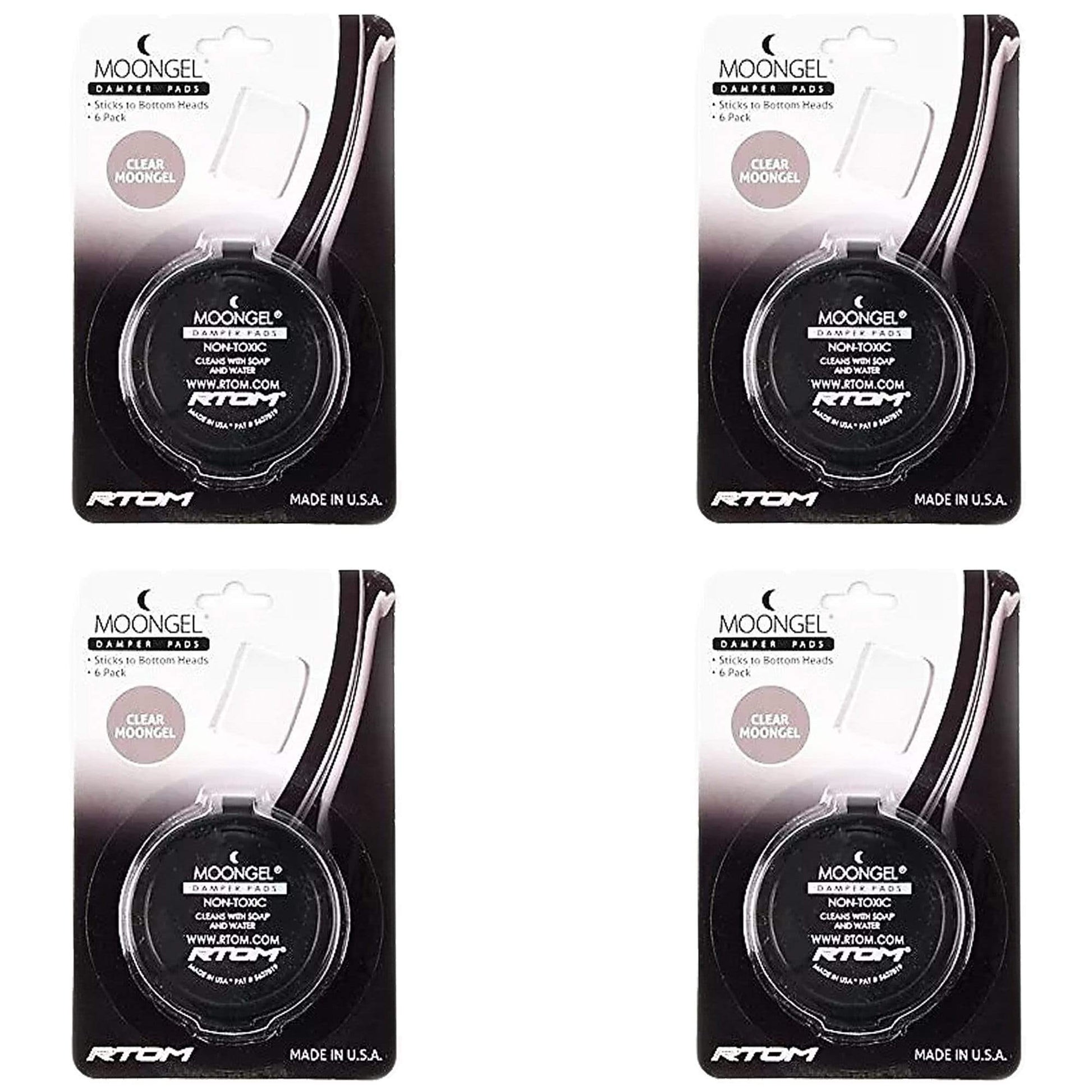 RTOM Moongel Dampeners Clear (4 Pack Bundle) Drums and Percussion / Parts and Accessories / Drum Parts