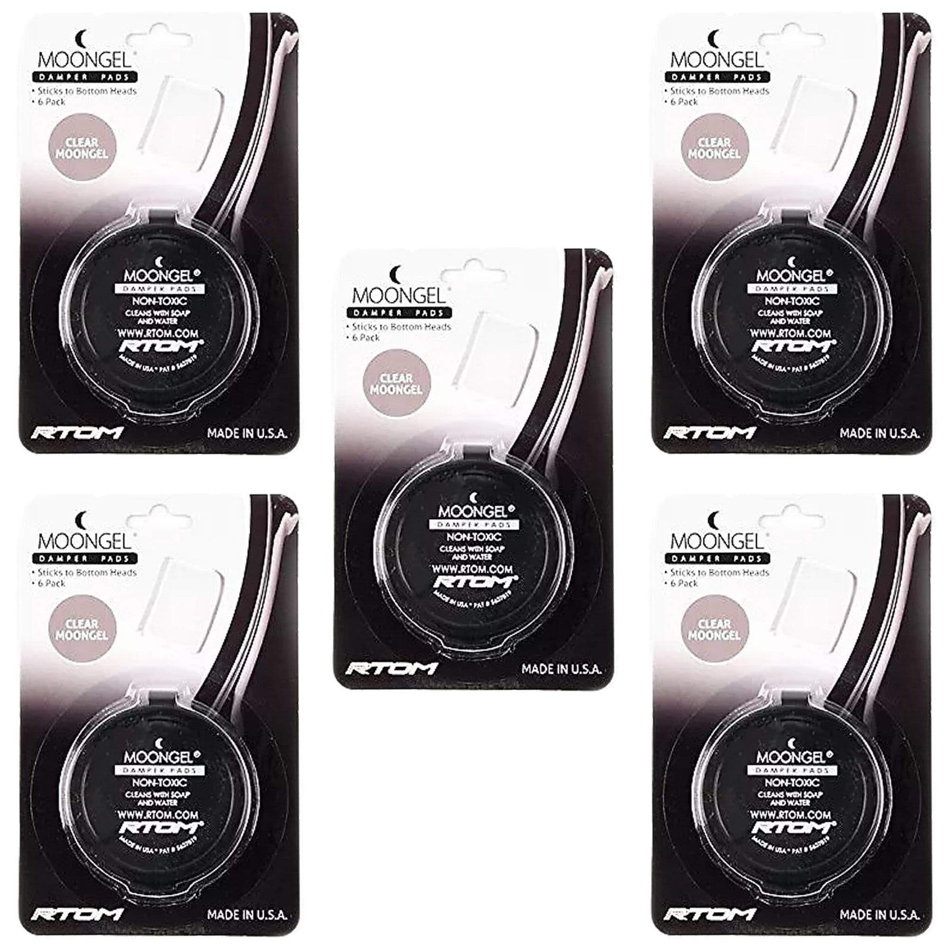 RTOM Moongel Dampeners Clear (5 Pack Bundle) Drums and Percussion / Parts and Accessories / Drum Parts