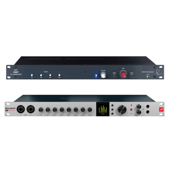 Antelope Audio Discrete 8 Pro Synergy Core 8x14 Studio TB 3 & USB Audio Interface and Rupert Neve Designs 5057 Orbit 16 x 2 Summing Mixer Bundle Pro Audio / Mixers