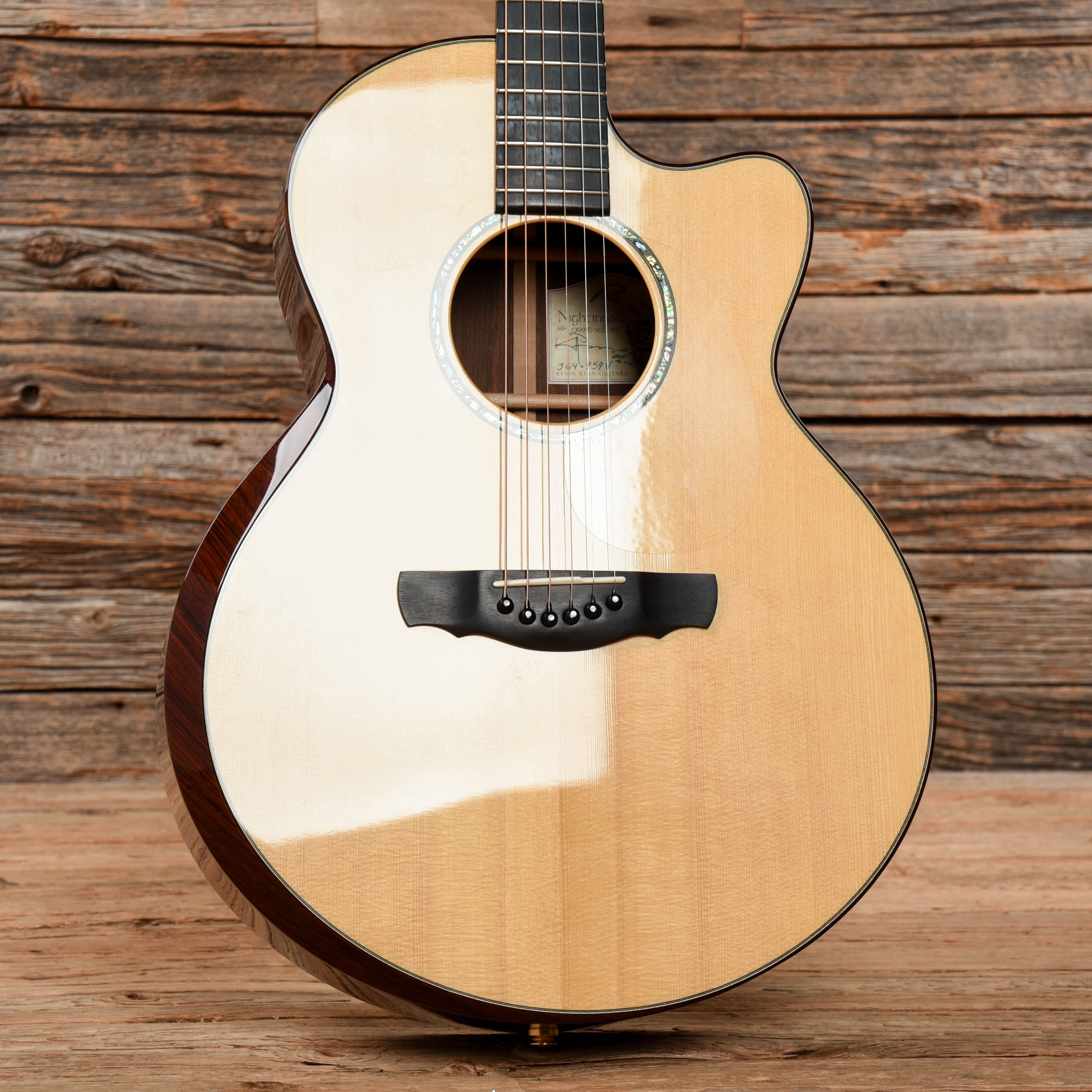 Ryan Guitars Nightingale Bosnian Spruce/Amazon Rosewood Natural 2003 Acoustic Guitars / Jumbo