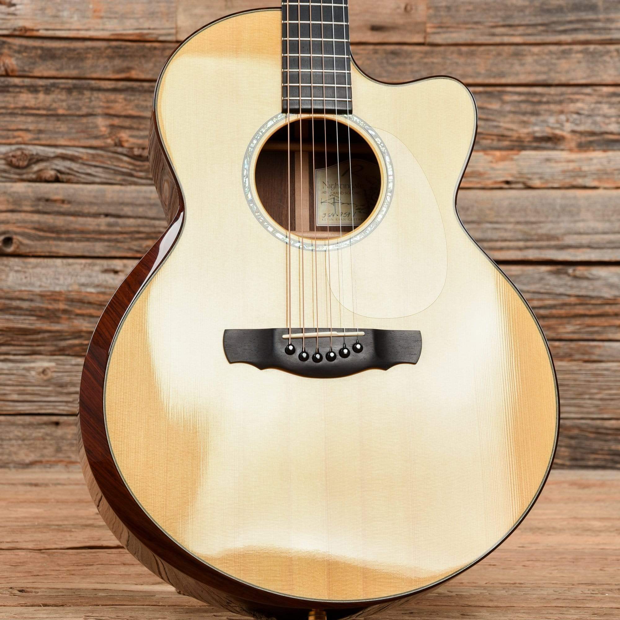 Ryan Guitars Nightingale Bosnian Spruce/Amazon Rosewood Natural 2003 Acoustic Guitars / Jumbo