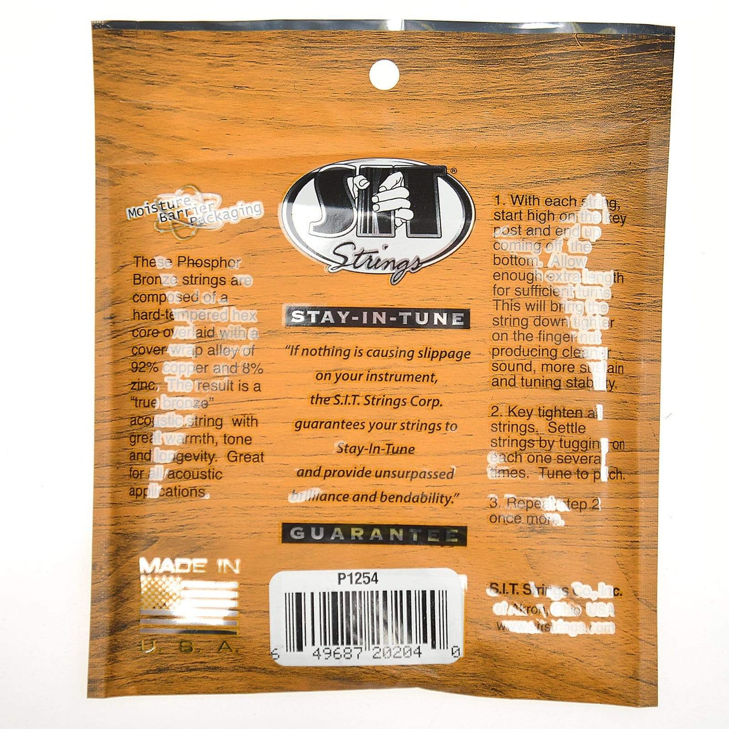 S.I.T. Phosphor Bronze Acoustic Strings 12-54 Accessories / Strings / Guitar Strings