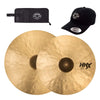 Sabian 20/22" HHX Complex Thin Crash Cymbal Set w/CDE Logo Hat & Stick Bag Drums and Percussion / Cymbals / Crash