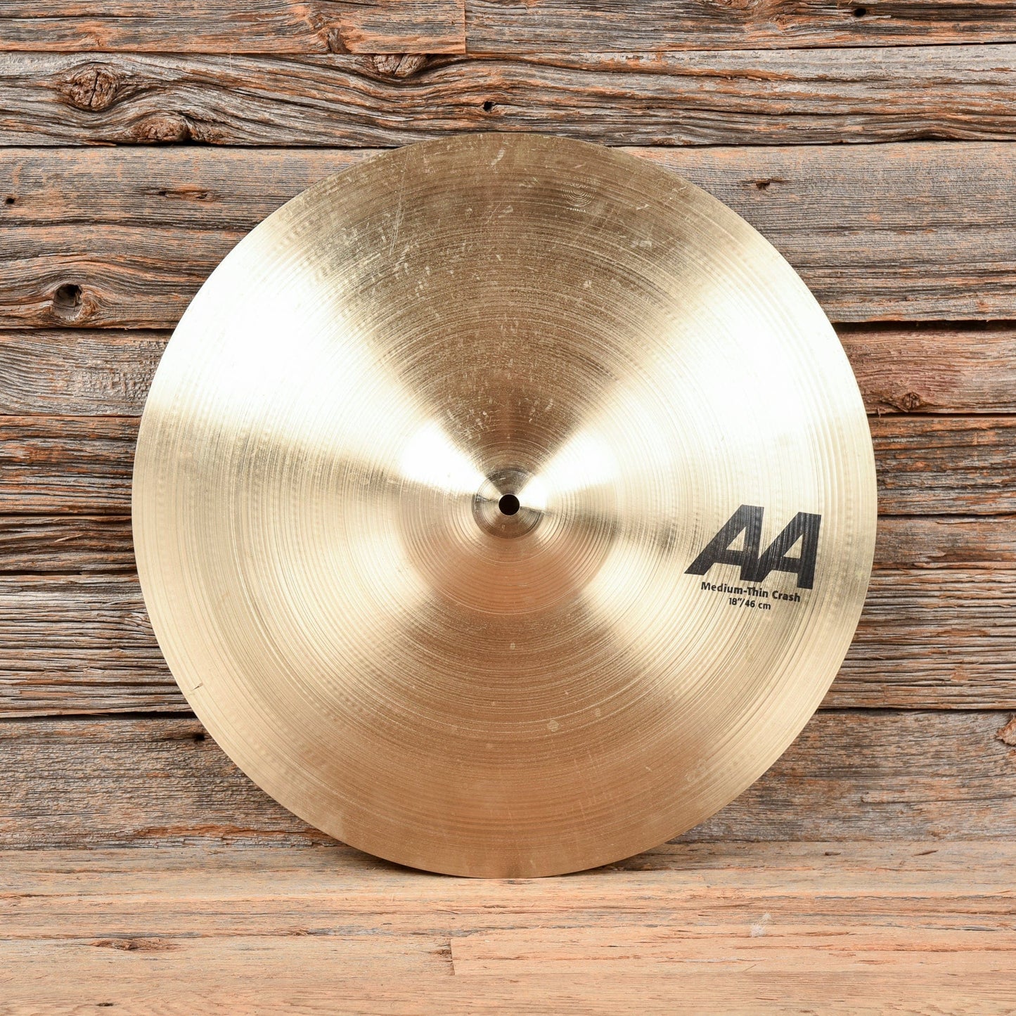 Sabian 18" AA Medium Thin Crash Cymbal USED Drums and Percussion
