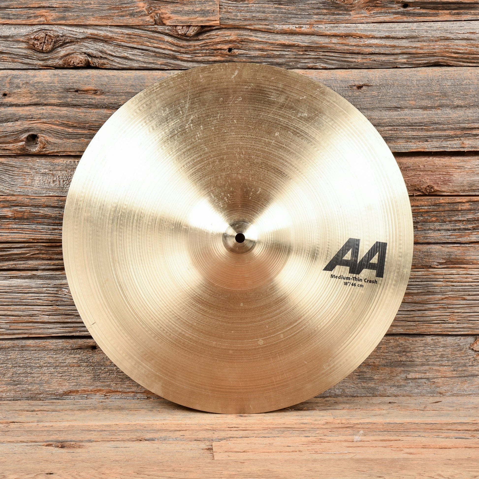 Sabian 18" AA Medium Thin Crash Cymbal USED Drums and Percussion