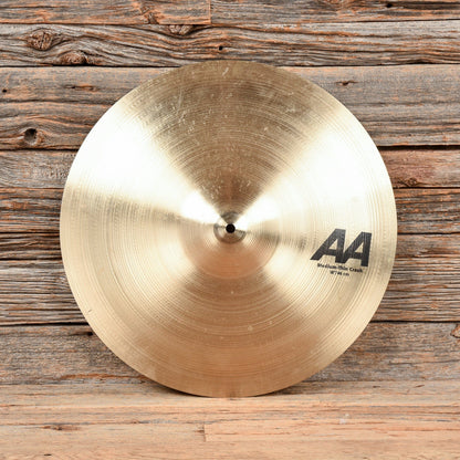 Sabian 18" AA Medium Thin Crash Cymbal USED Drums and Percussion