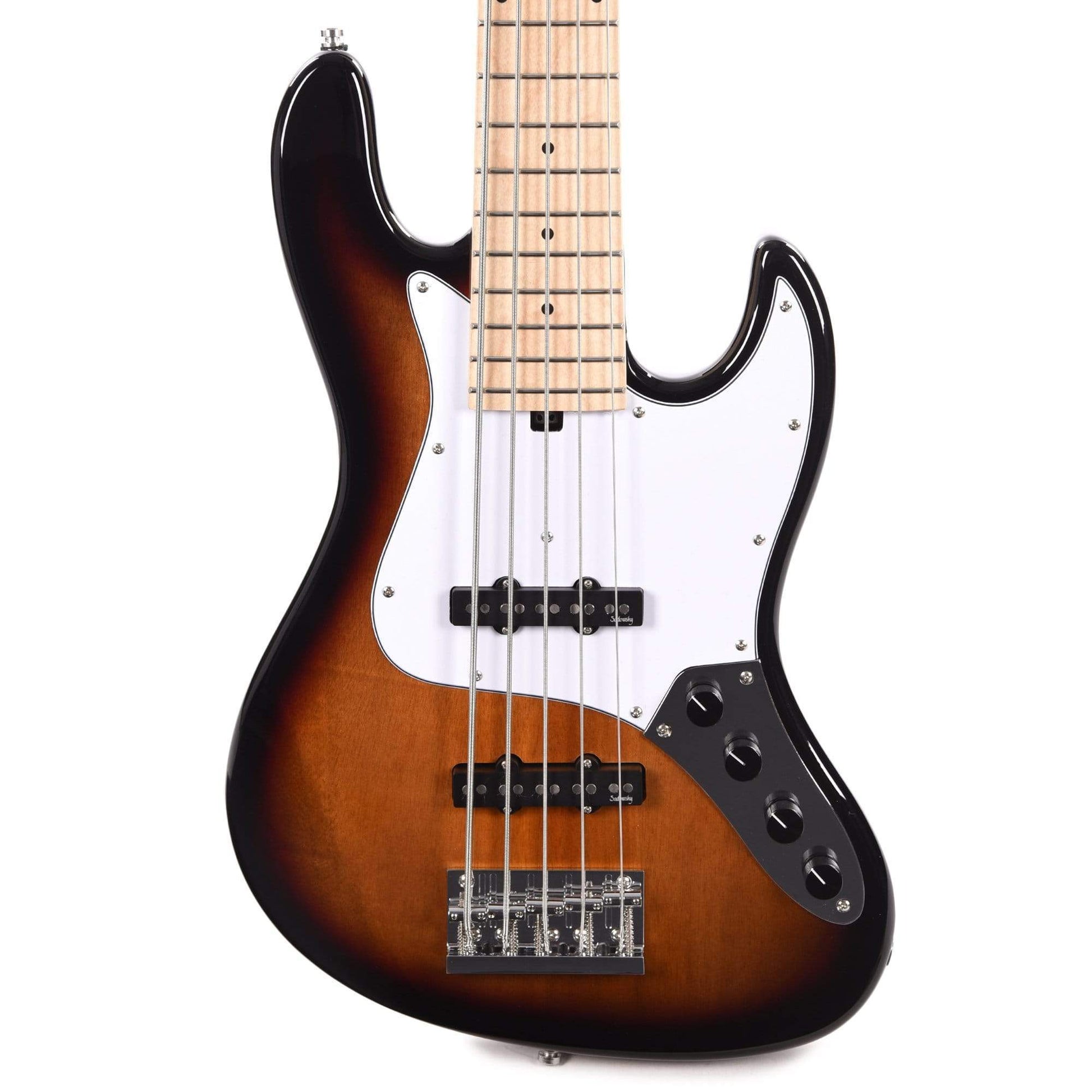 Sadowsky MetroExpress Vintage JJ 5-String Tobacco Burst High Polish w/Maple Fingerboard Bass Guitars / 5-String or More