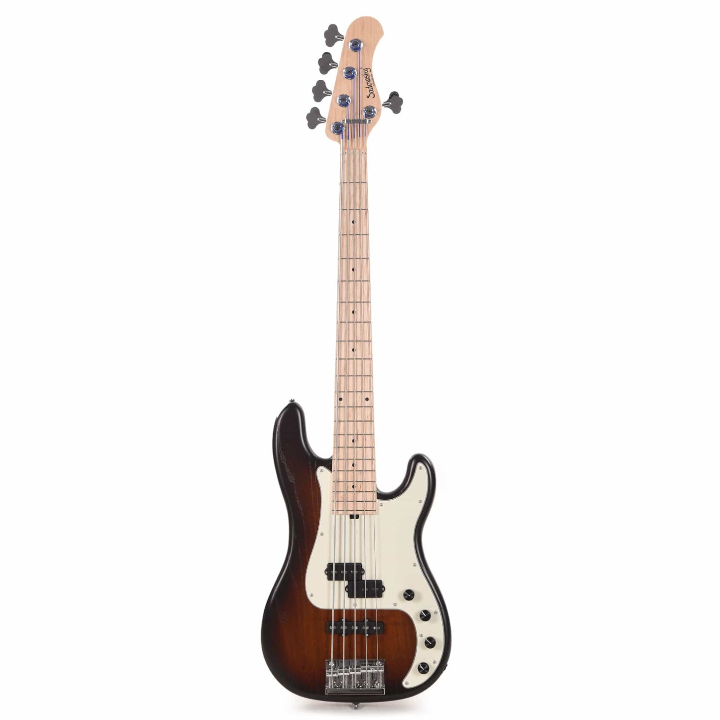 Sadowsky MetroLine 21-Fret Hybrid PJ Bass 5-String Swamp Ash Body Almond Sunburst Transparent Satin Bass Guitars / 5-String or More