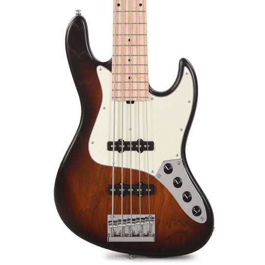 Sadowsky MetroLine 21-Fret Vintage JJ Bass 5-String Swamp Ash Body Almond Sunburst Transparent Satin Bass Guitars / 5-String or More
