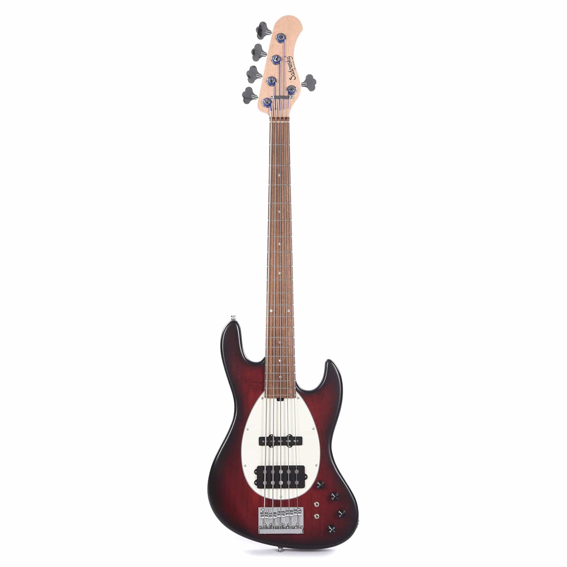 Sadowsky MetroLine 21-Fret Vintage MJ Bass 5-String Red Alder Body Burgundy Burst Transparent Satin Bass Guitars / 5-String or More