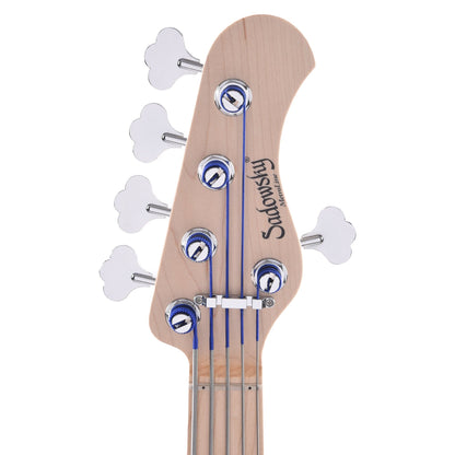 Sadowsky MetroLine 21-Fret Vintage PJ Bass 5-String Swamp Ash Body Ocean Blue Transparent Satin Bass Guitars / 5-String or More