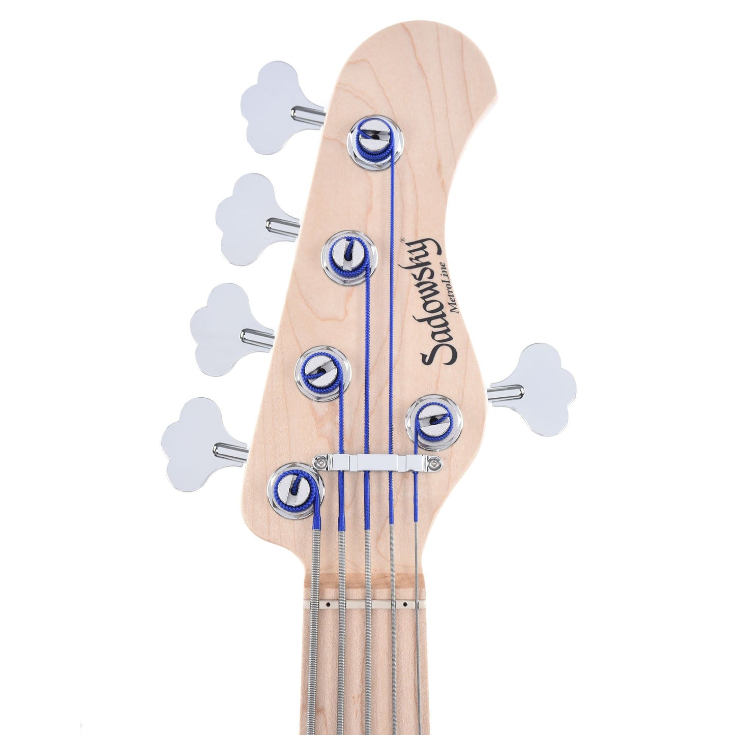 Sadowsky MetroLine Hybrid PJ Ash 5-String Ocean Blue Transparent Satin Bass Guitars / 5-String or More