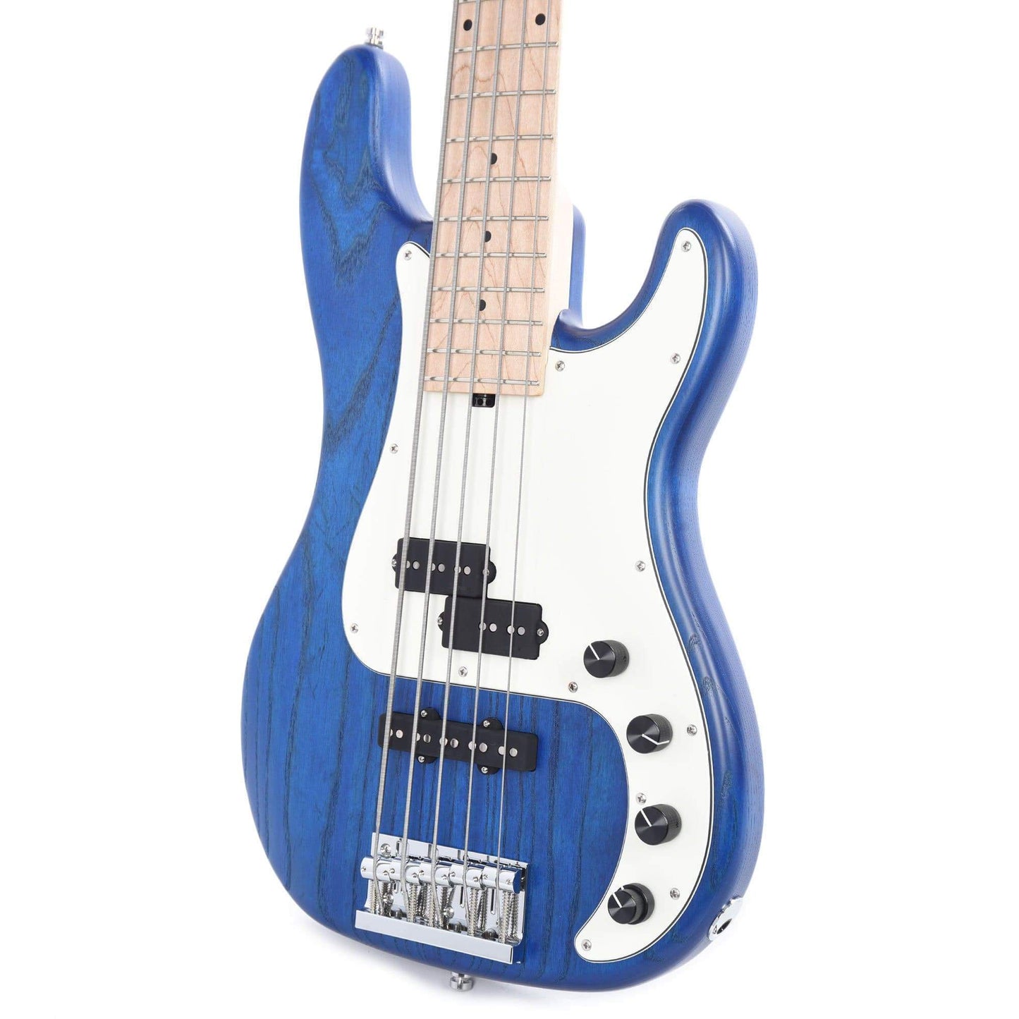 Sadowsky MetroLine Hybrid PJ Ash 5-String Ocean Blue Transparent Satin Bass Guitars / 5-String or More