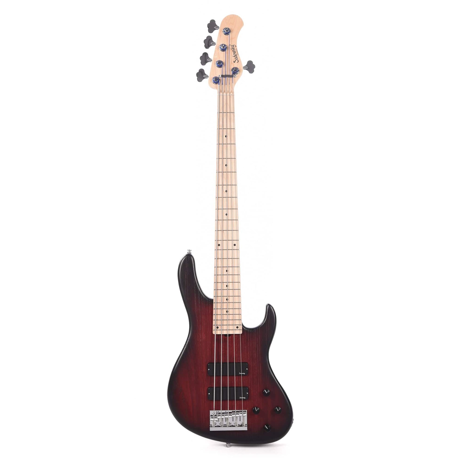 Sadowsky MetroLine Modern 5-String Swamp Burgundy Burst Transparent Satin Bass Guitars / 5-String or More