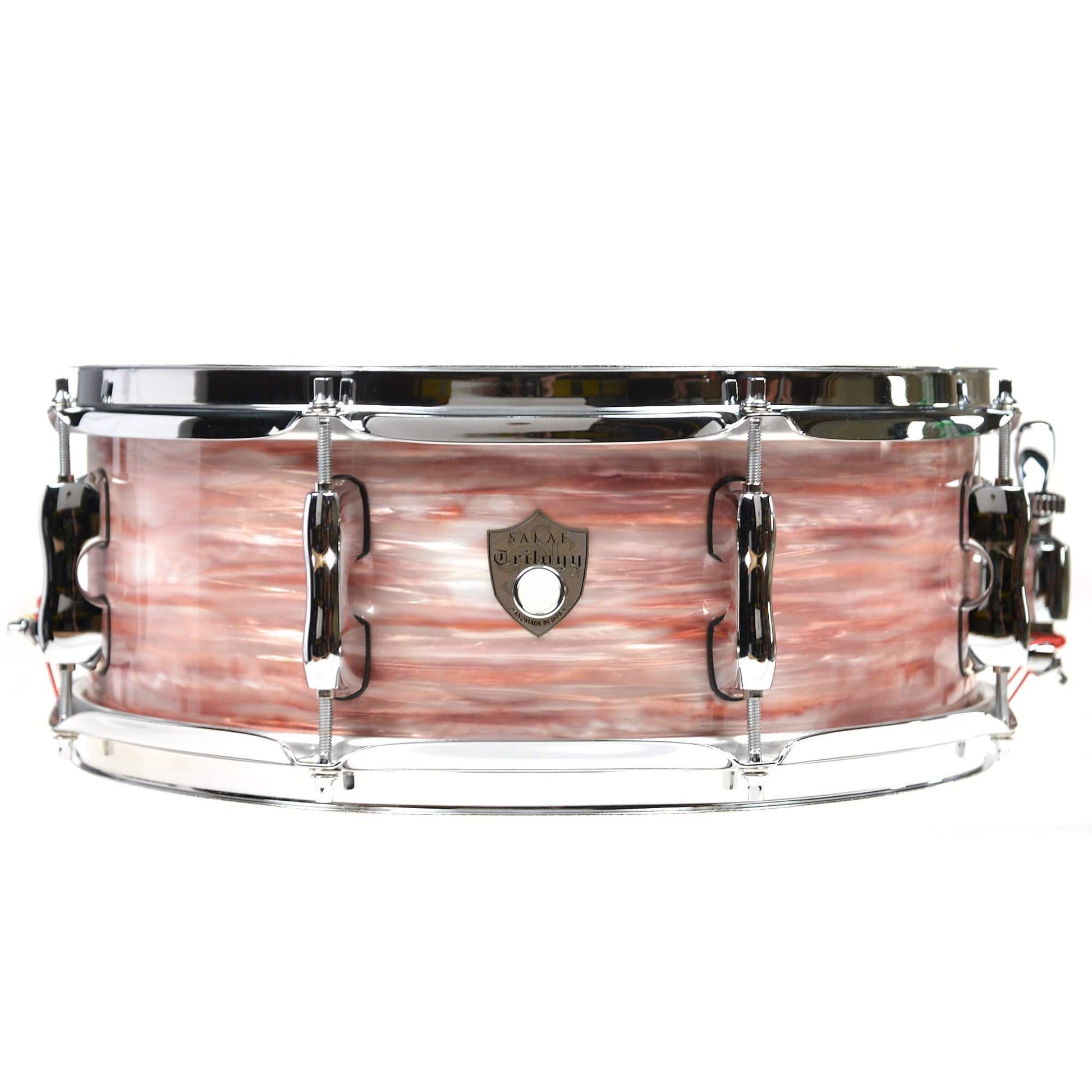 Sakae 5.5x14 Trilogy Snare Drum Pink Oyster