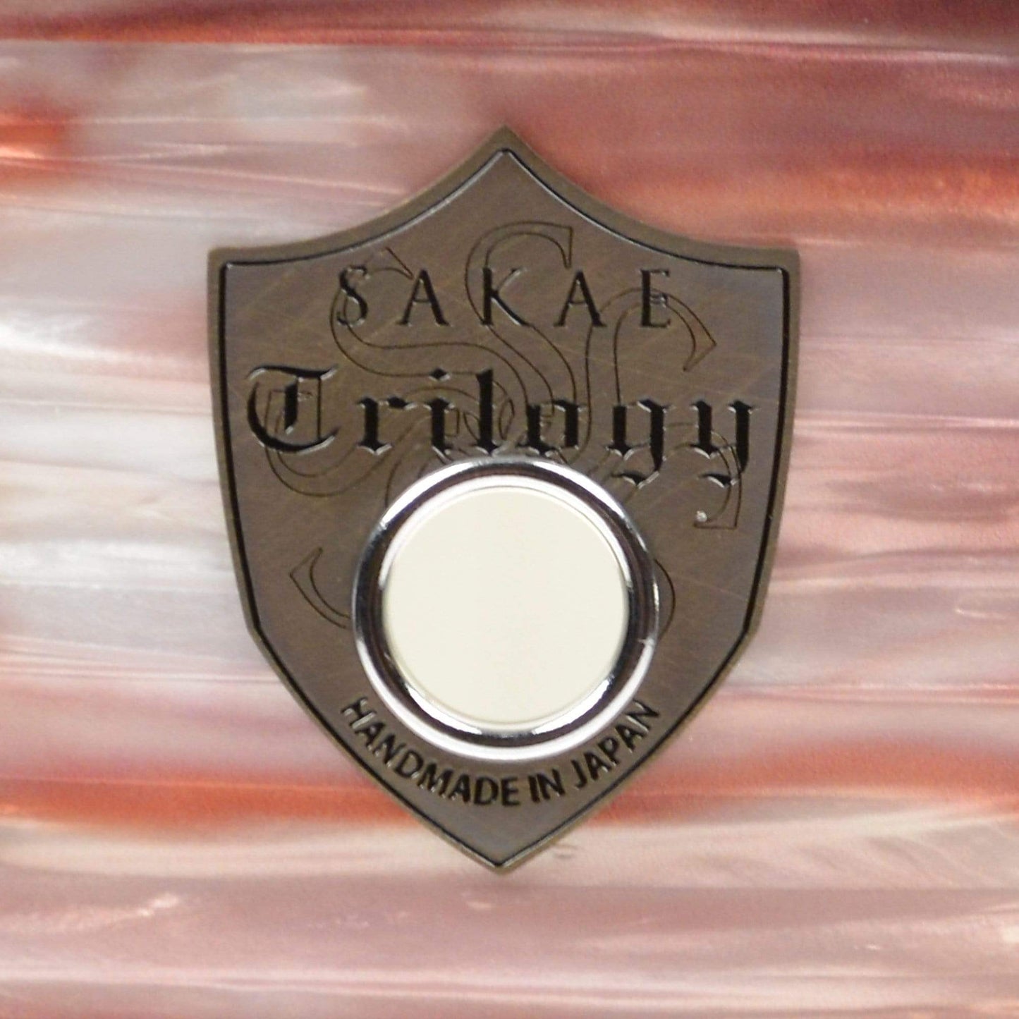 Sakae 5.5x14 Trilogy Snare Drum Pink Oyster