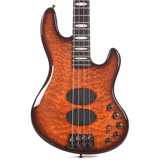 Sandberg California Supreme Quilted Maple Honeyburst w/Matching Headstock Bass Guitars / 4-String