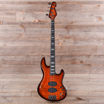 Sandberg California Supreme Quilted Maple Honeyburst w/Matching Headstock Bass Guitars / 4-String