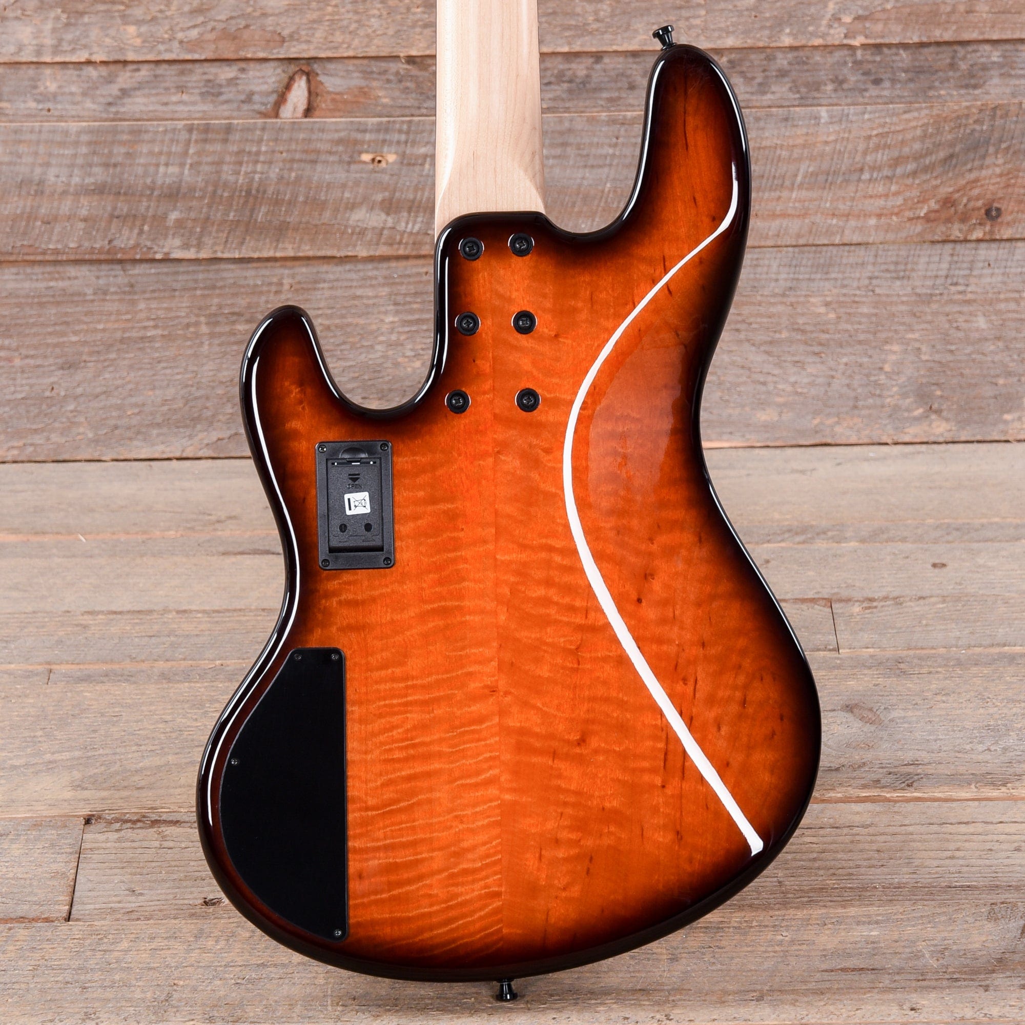 Sandberg California Supreme Quilted Maple Honeyburst w/Matching Headstock Bass Guitars / 4-String