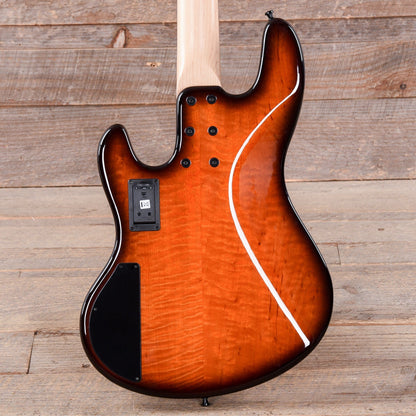 Sandberg California Supreme Quilted Maple Honeyburst w/Matching Headstock Bass Guitars / 4-String