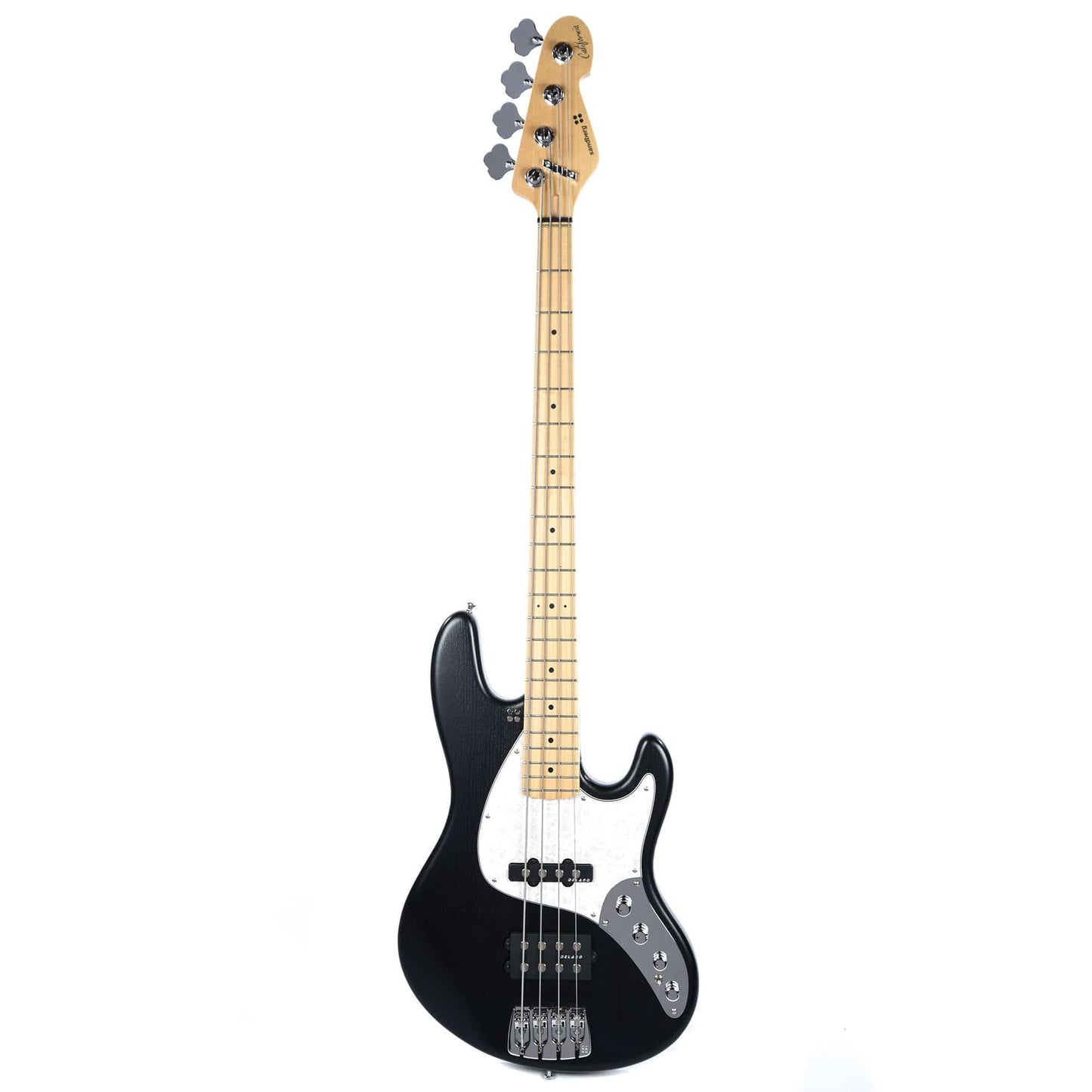 Sandberg California TM 4-String Black Matte w/White Pearl Pickguard Bass Guitars / 4-String