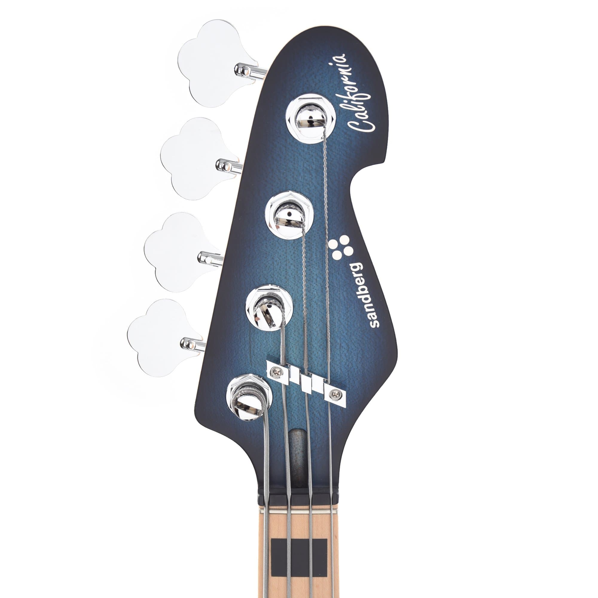 Sandberg California TM Matt Blueburst w/Matching Headstock Bass Guitars / 4-String