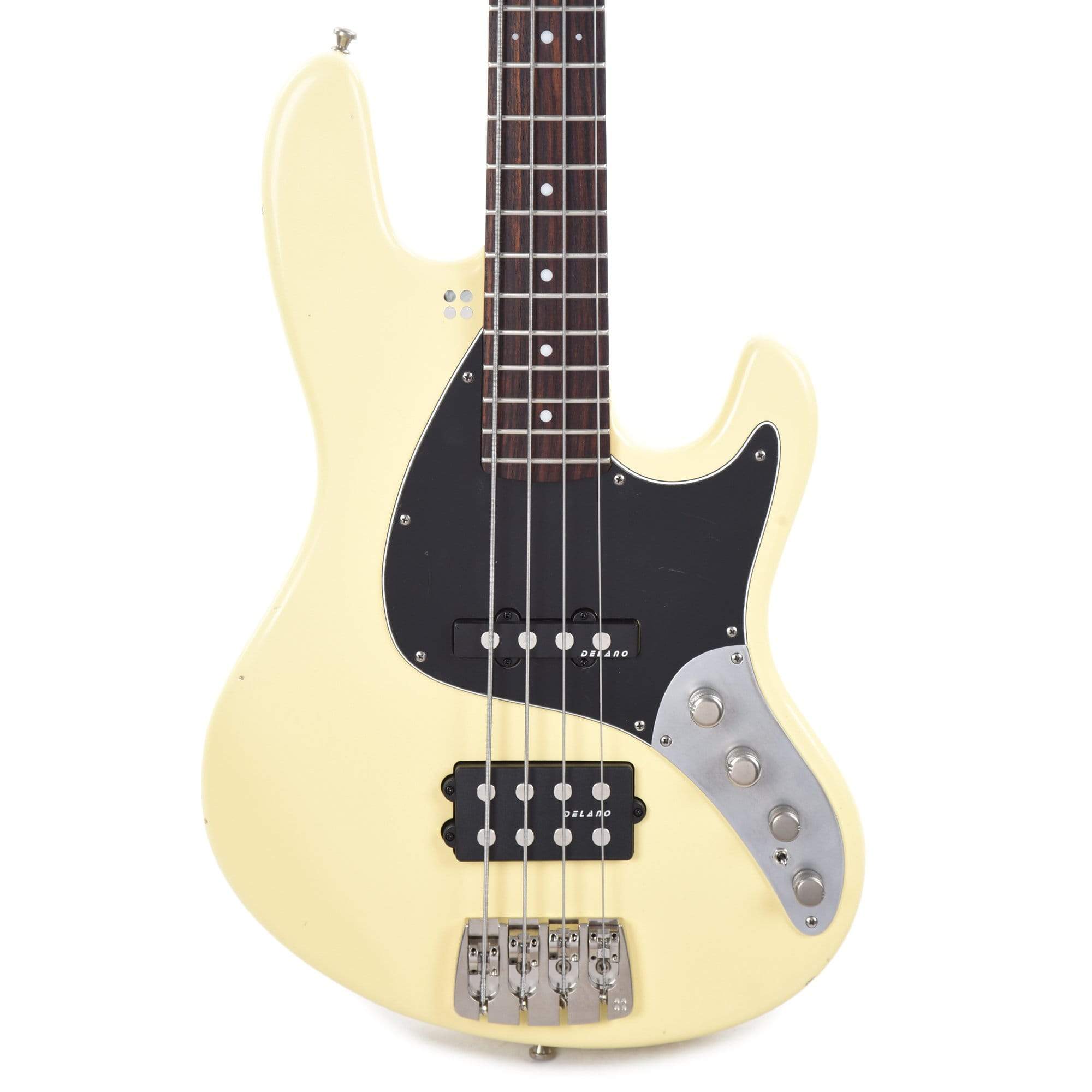 Sandberg California TM Soft Aged Creme w/Black Pickguard & Roasted Neck Bass Guitars / 4-String