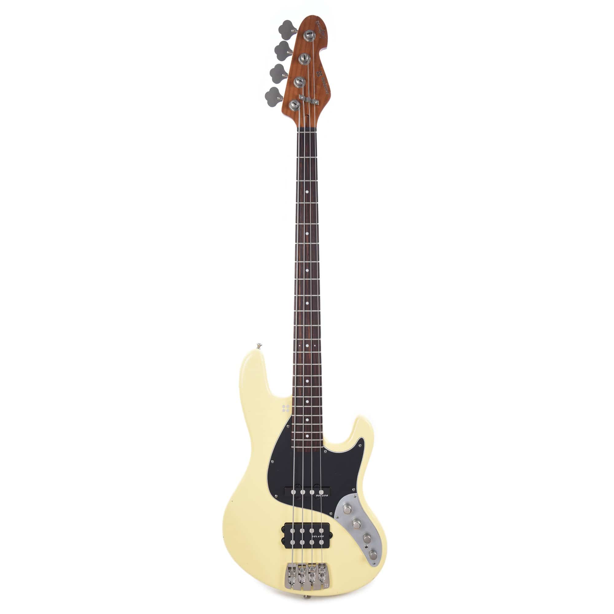 Sandberg California TM Soft Aged Creme w/Black Pickguard & Roasted Neck Bass Guitars / 4-String