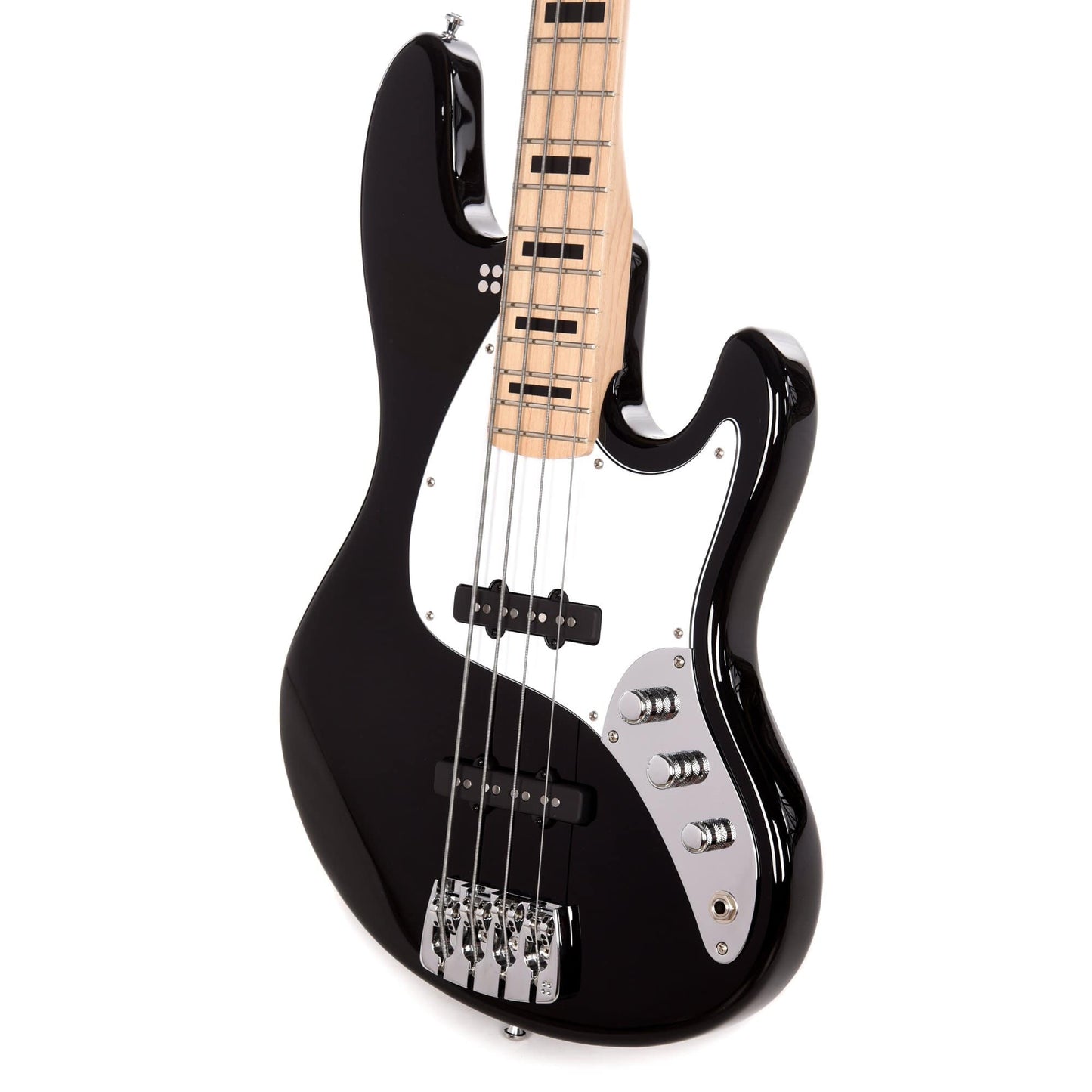Sandberg California TT Black w/Black Block Inlays & White Pickguard Bass Guitars / 4-String