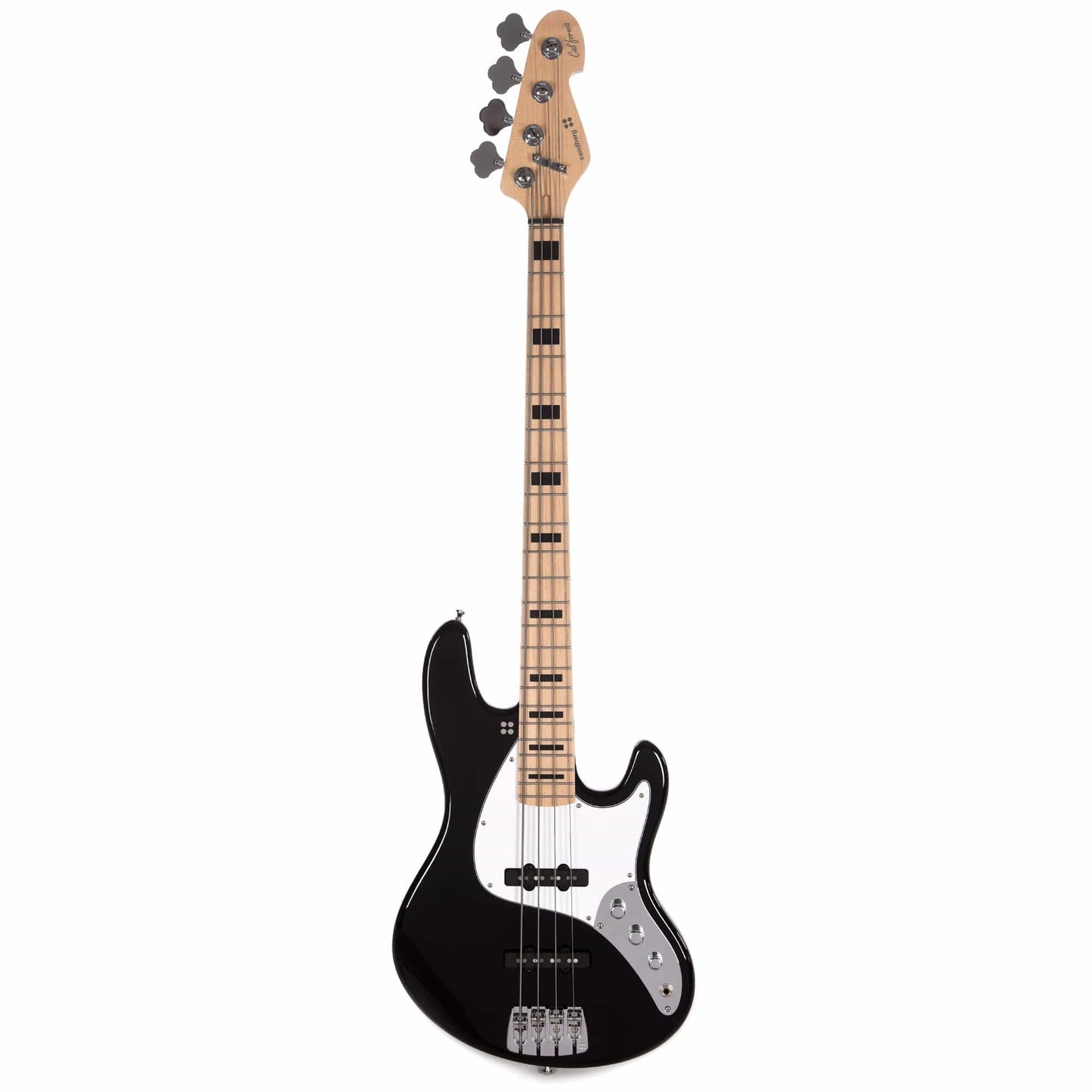 Sandberg California TT Black w/Black Block Inlays & White Pickguard Bass Guitars / 4-String