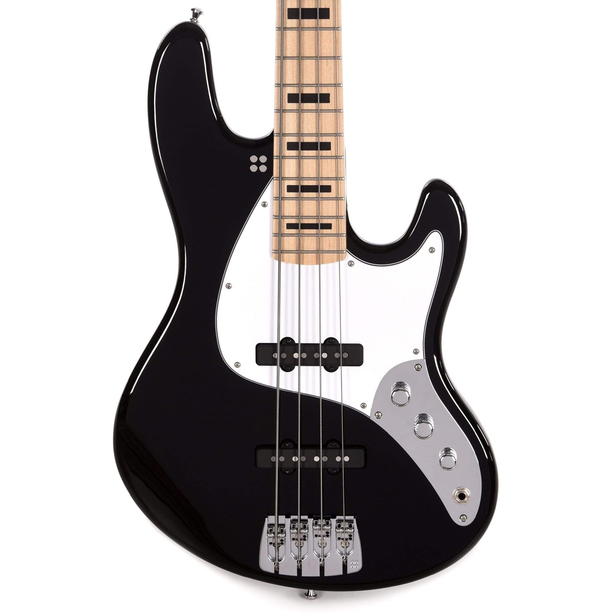 Sandberg California TT Black w/Black Block Inlays & White Pickguard Bass Guitars / 4-String
