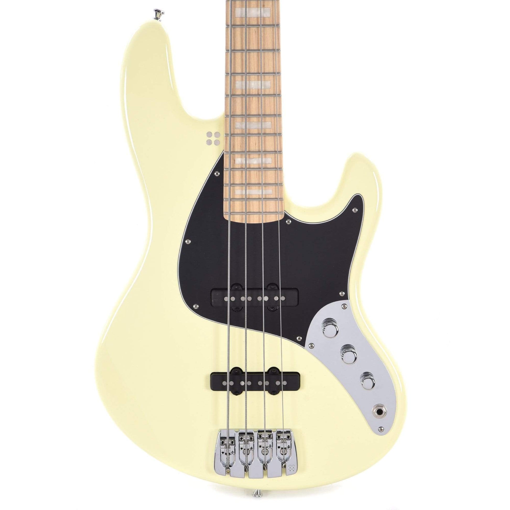 Sandberg California TT Passive Creme w/Matching Headstock, White Block Inlays & Black Pickguard Bass Guitars / 4-String