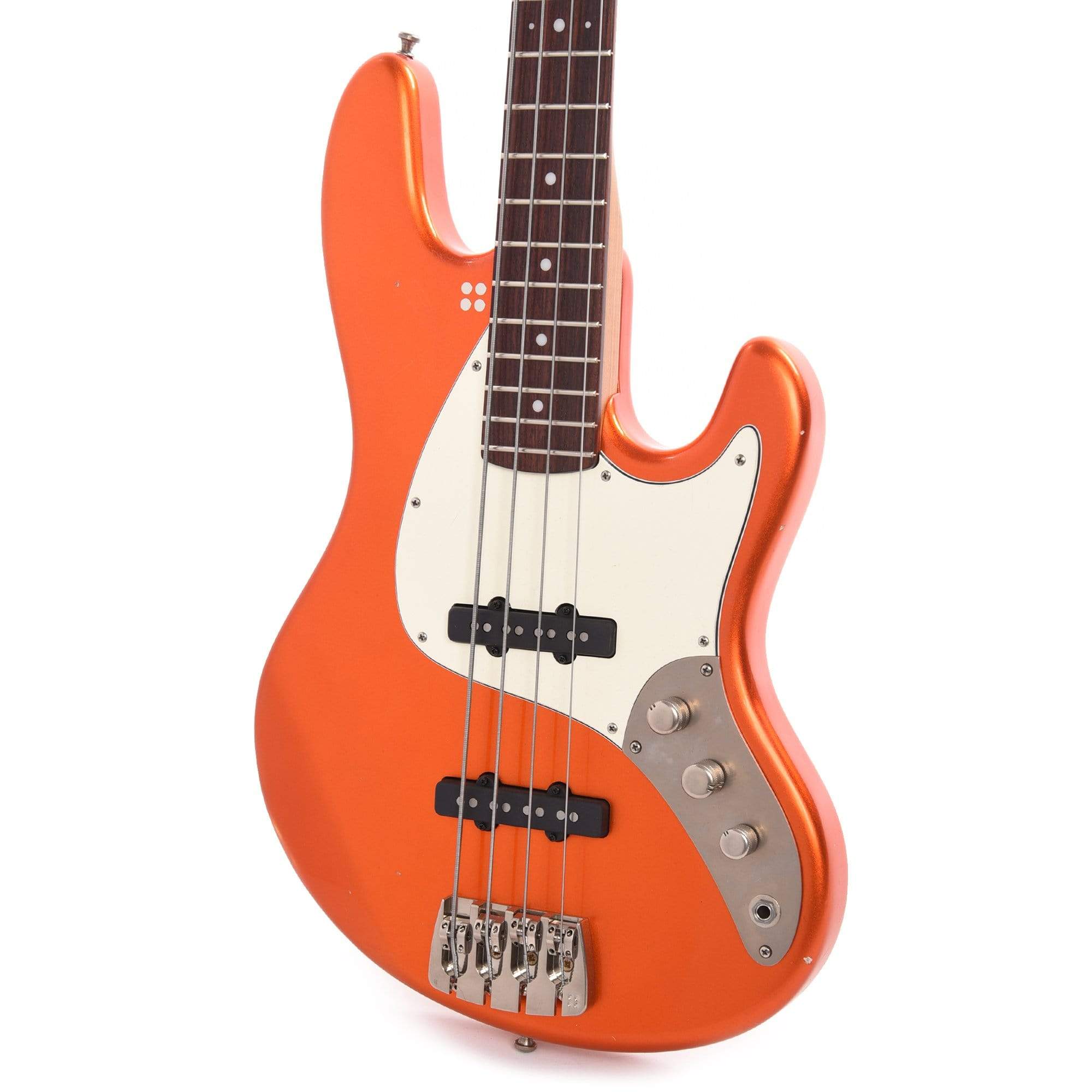 Sandberg California TT Passive Soft Aged Orange Metallic w/Parchment Pickguard & Matching Headstock Bass Guitars / 4-String