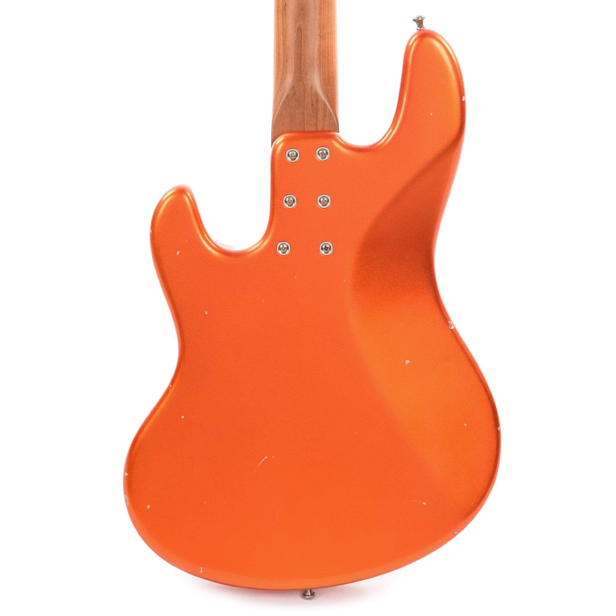 Sandberg California TT Passive Soft Aged Orange Metallic w/Parchment Pickguard & Matching Headstock Bass Guitars / 4-String