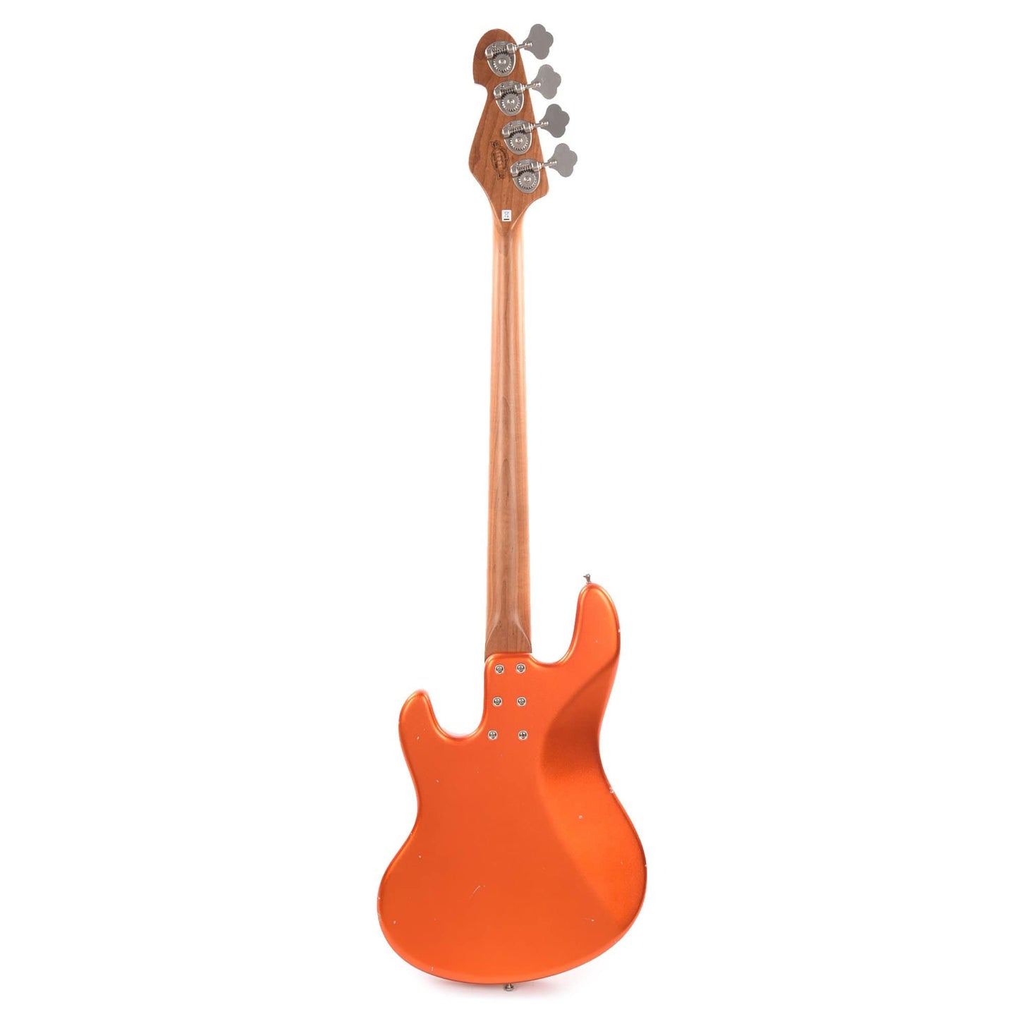 Sandberg California TT Passive Soft Aged Orange Metallic w/Parchment Pickguard & Matching Headstock Bass Guitars / 4-String