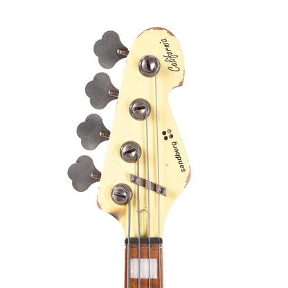 Sandberg California VS Lionel 4-String Hardcore Aged Creme w/Roasted Maple Neck Bass Guitars / 4-String