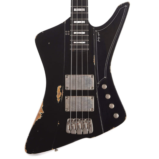 Sandberg Forty Eight Aged Black w/White Block Inlays & Gig Bag Bass Guitars / 4-String