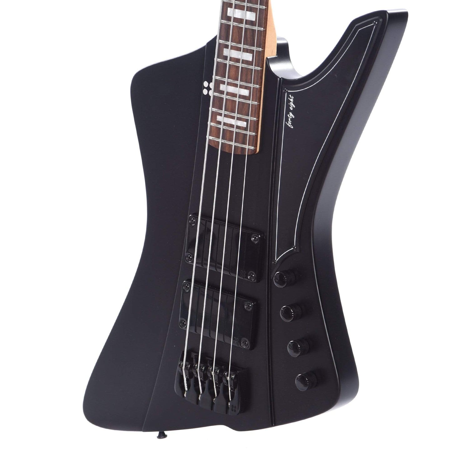 Sandberg Nighthawk Forty-Eight Black Matte w/White Block Inlays Bass Guitars / 4-String