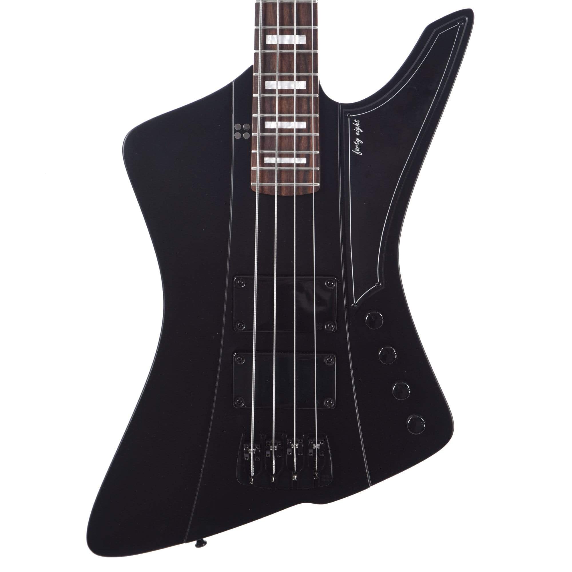 Sandberg Nighthawk Forty-Eight Black Matte w/White Block Inlays Bass Guitars / 4-String