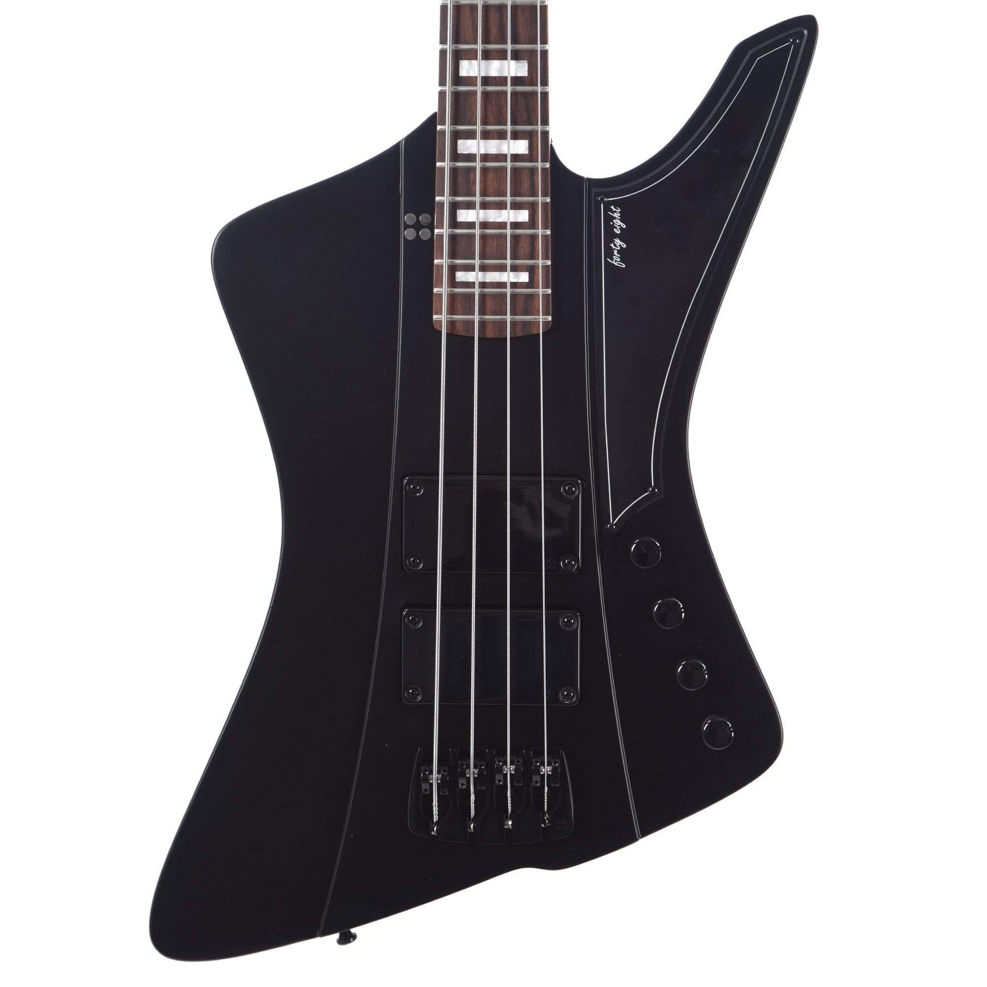 Sandberg Nighthawk Forty-Eight Black Matte w/White Block Inlays Bass Guitars / 4-String