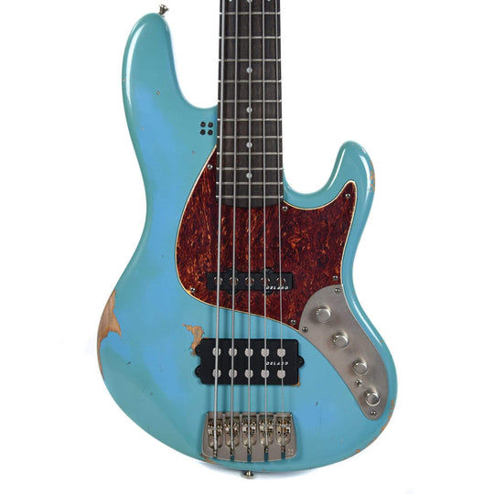 Sandberg California TM 5-String Roquefort Blue Hardcore Aged w/Fumed Oak Fingerboard Bass Guitars / 5-String or More