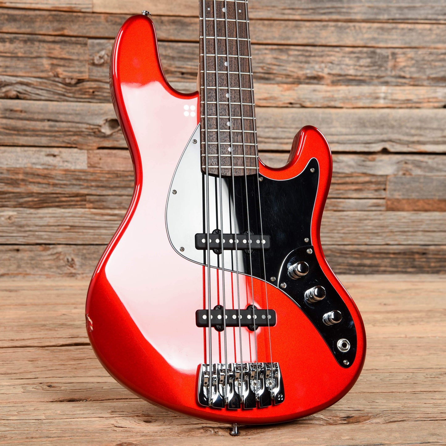 Sandberg California TT Passive 5-String Metallic Red w/Black Pickguard Bass Guitars / 5-String or More