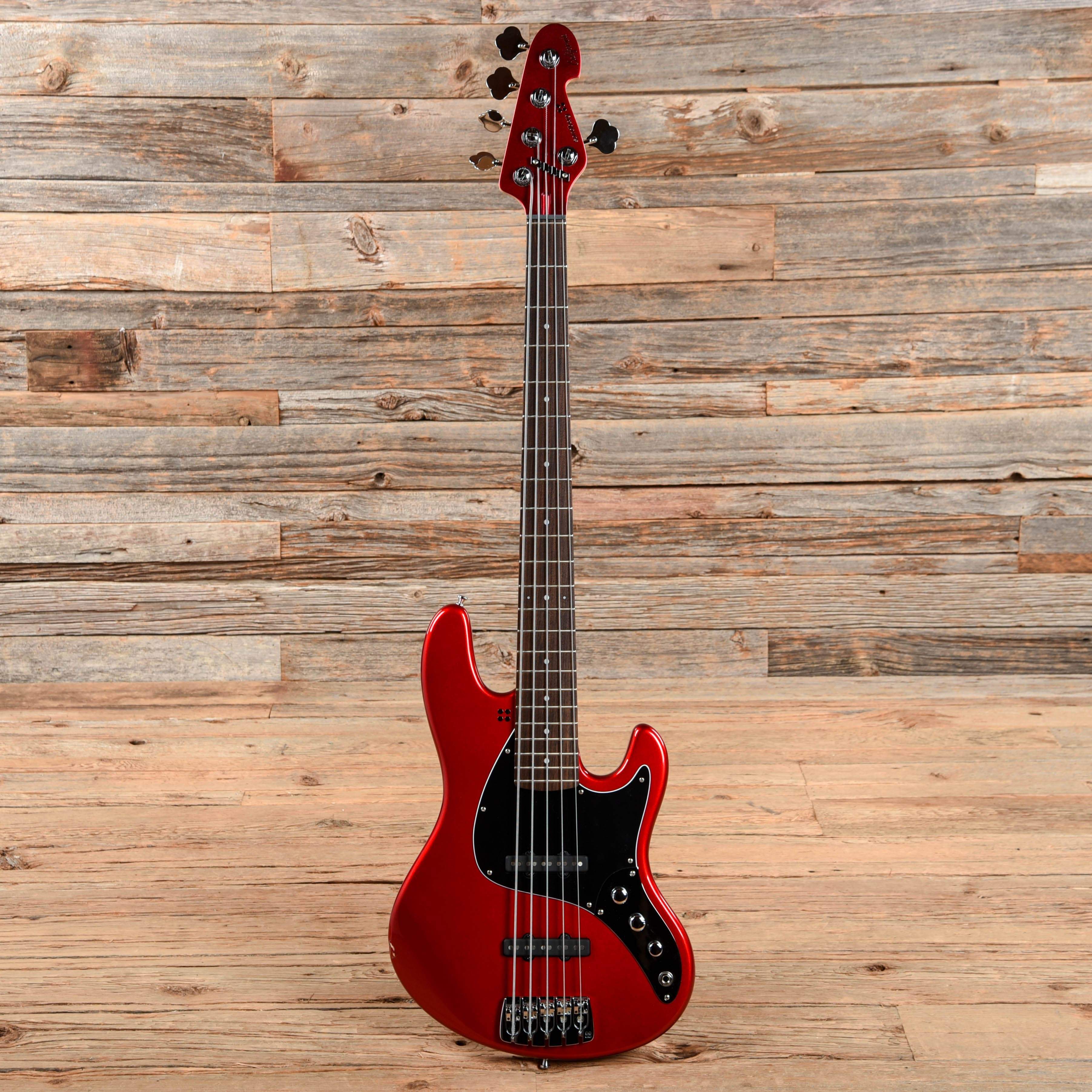Sandberg California TT Passive 5-String Metallic Red w/Black Pickguard Bass Guitars / 5-String or More