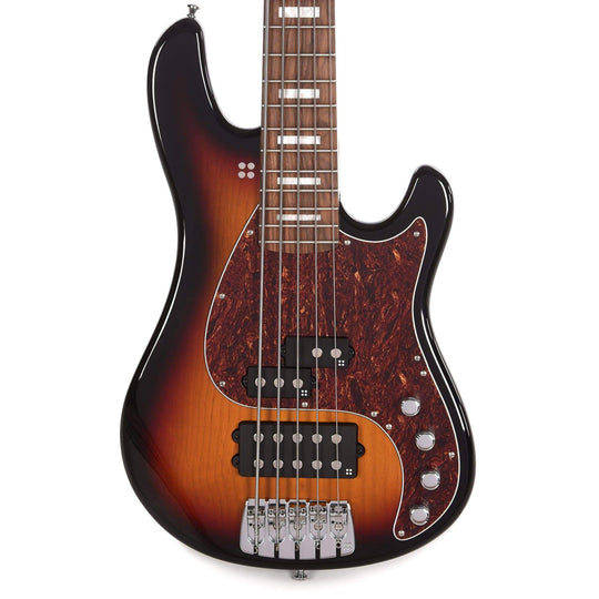 Sandberg California VM5 3-Tone Sunburst w/White Block Inlays & Tortoise Pickguard Bass Guitars / 5-String or More