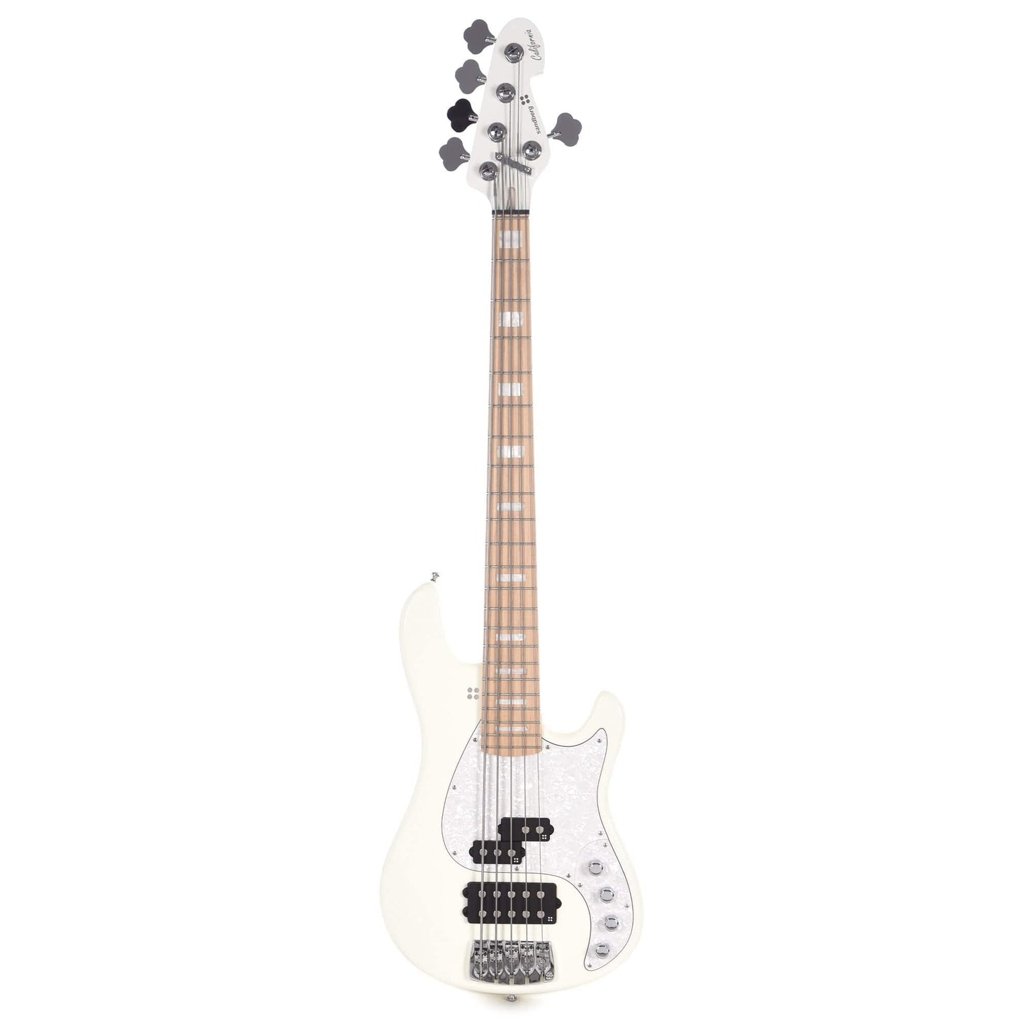 Sandberg California VM5 5-String Virgin White w/Block Inlays Bass Guitars / 5-String or More