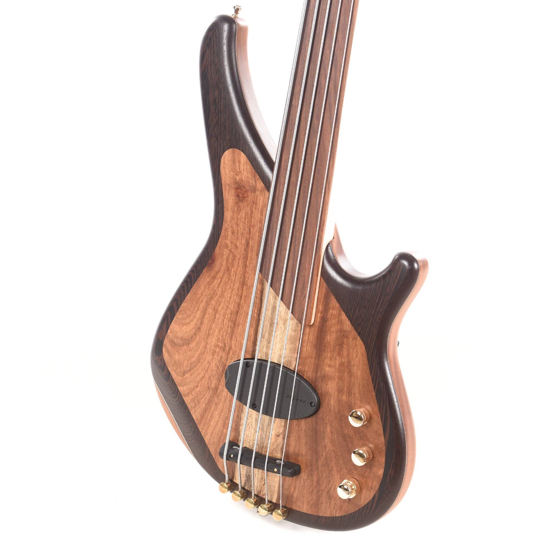 Sandberg Custom Thinline Wenge/Koa 5-String Fretless Bass Bass Guitars / 5-String or More