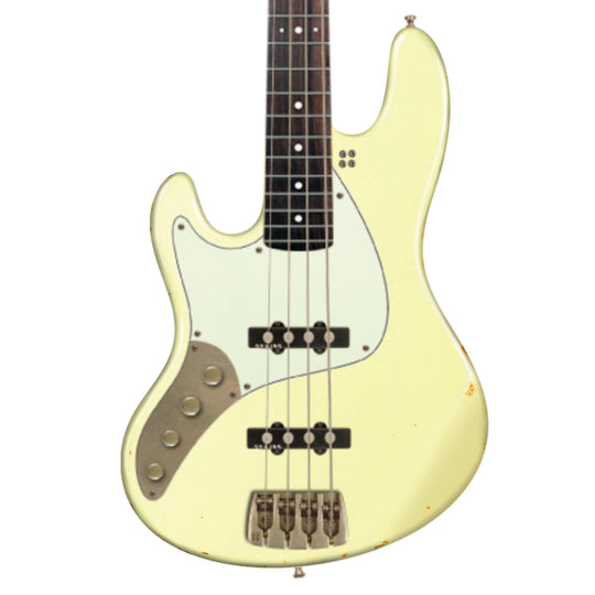 Sandberg California TT LEFTY Soft Aged Creme w/Roasted Neck & Matching Headstock Bass Guitars / Left-Handed