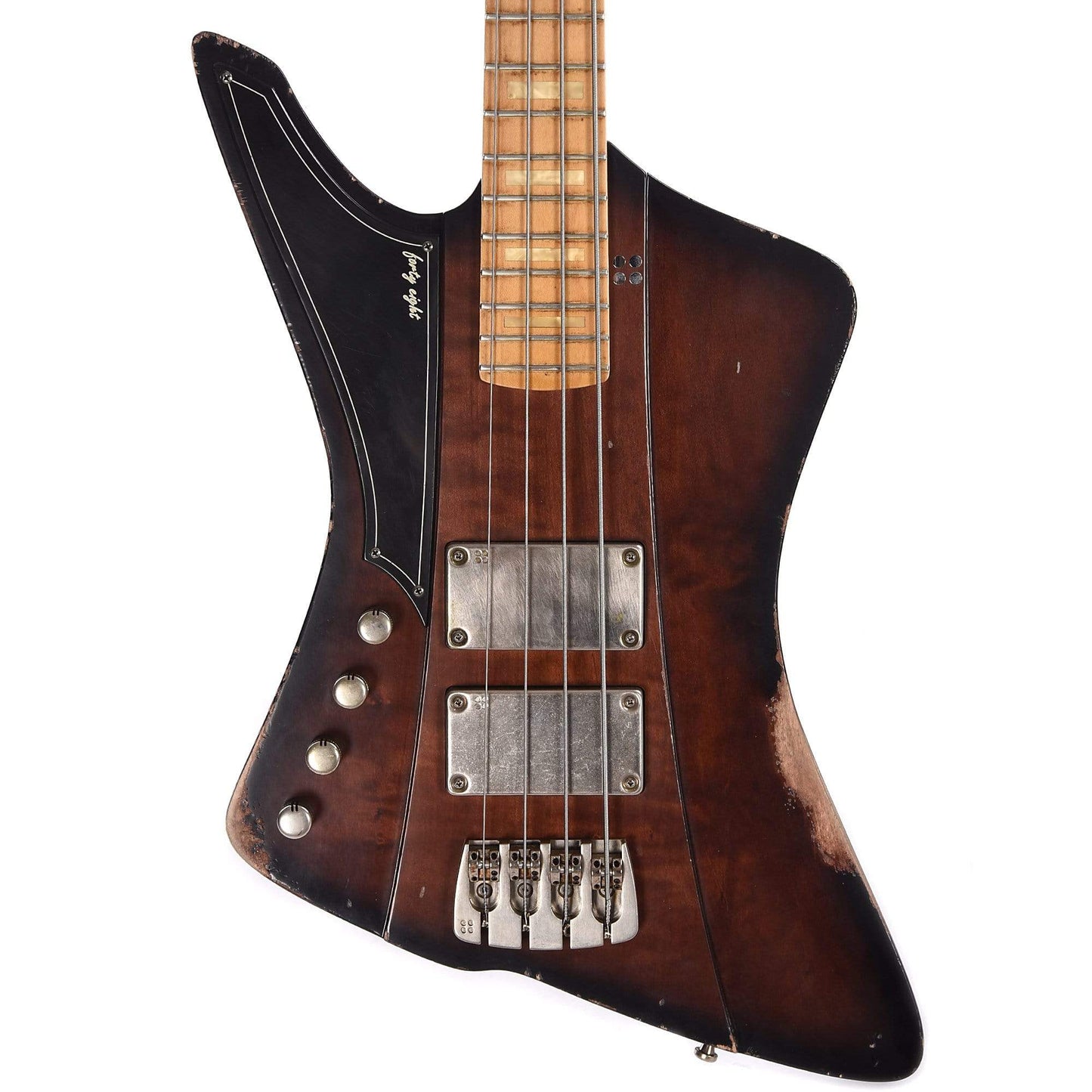 Sandberg Forty Eight Aged 3-Tone Tobacco Sunburst LEFTY w/White Block Inlays Bass Guitars / Left-Handed