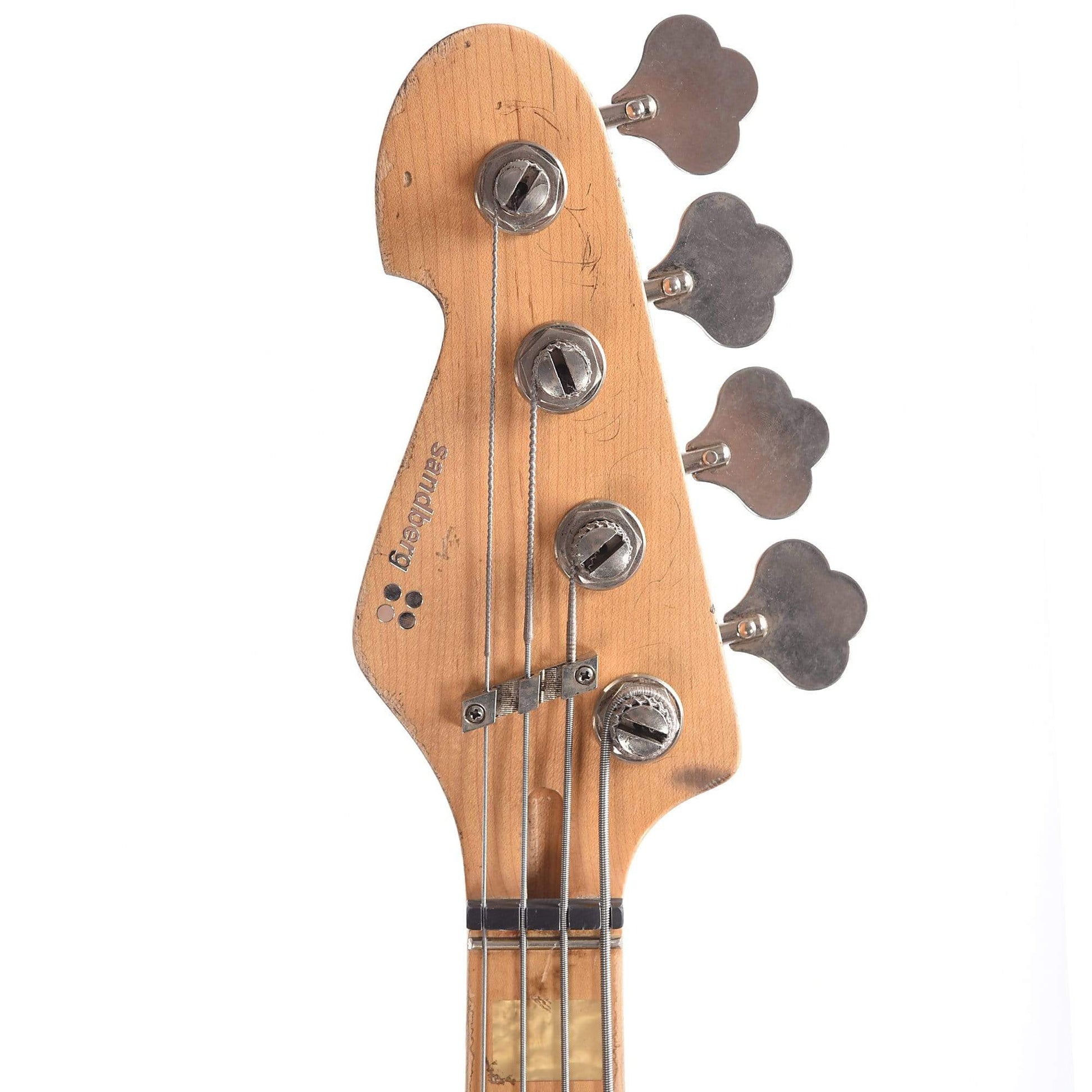 Sandberg Forty Eight Aged 3-Tone Tobacco Sunburst LEFTY w/White Block Inlays Bass Guitars / Left-Handed